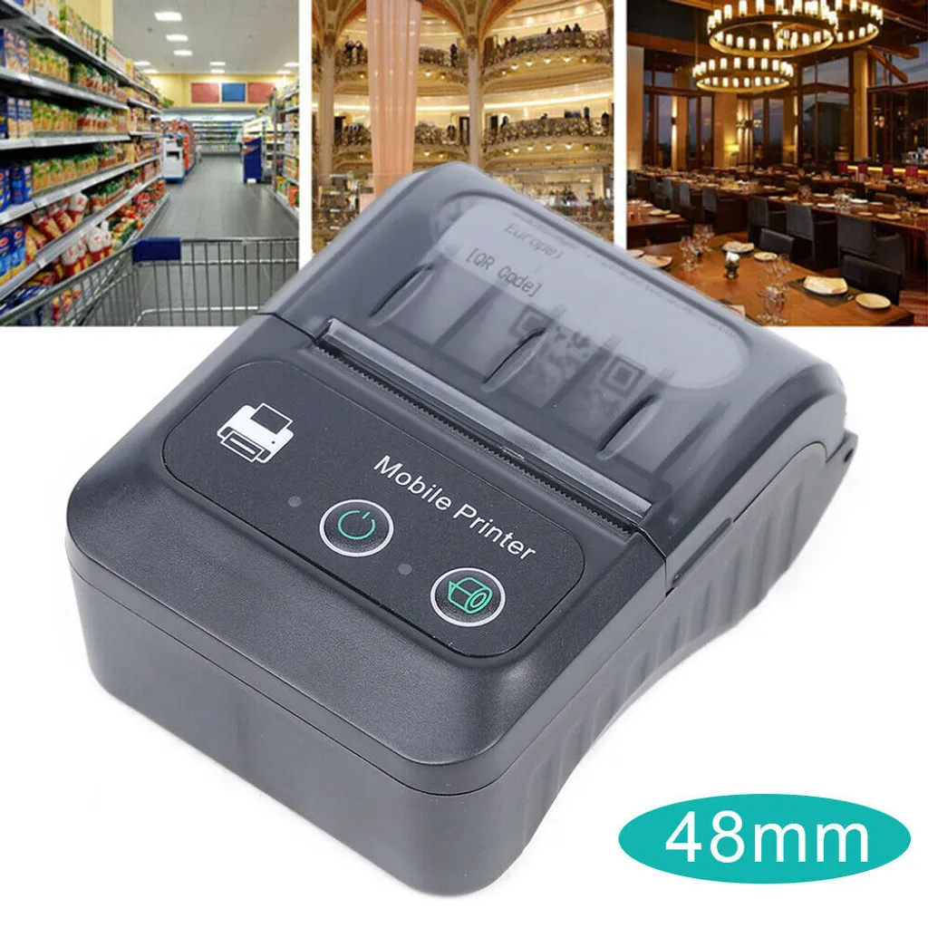 Mini imprimante thermique Bluetooth pour tickets de caisse sans encre