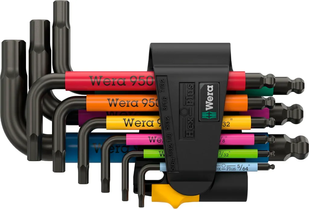 Clés coudées Wera 950/9 Hex-Plus pour débloquer les vis usées en pouces