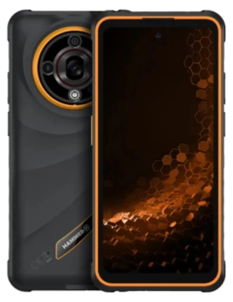Smartphone HAMMER Iron 6 5G 128 Go Orange - Ne craignez plus les chutes