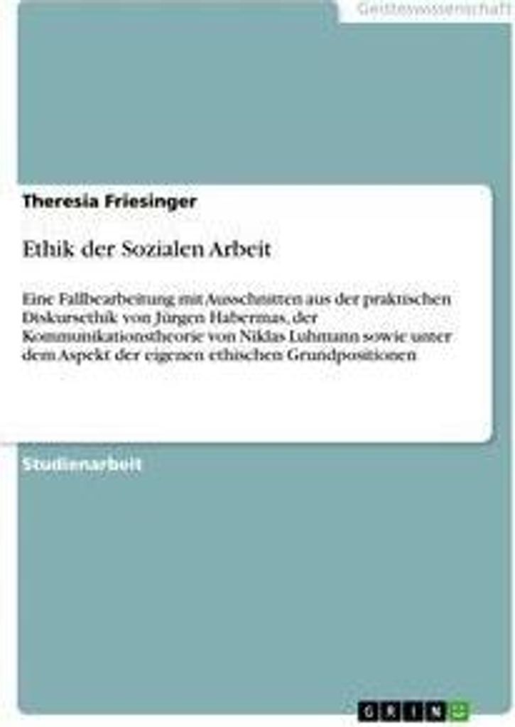 Ethik der Sozialen Arbeit