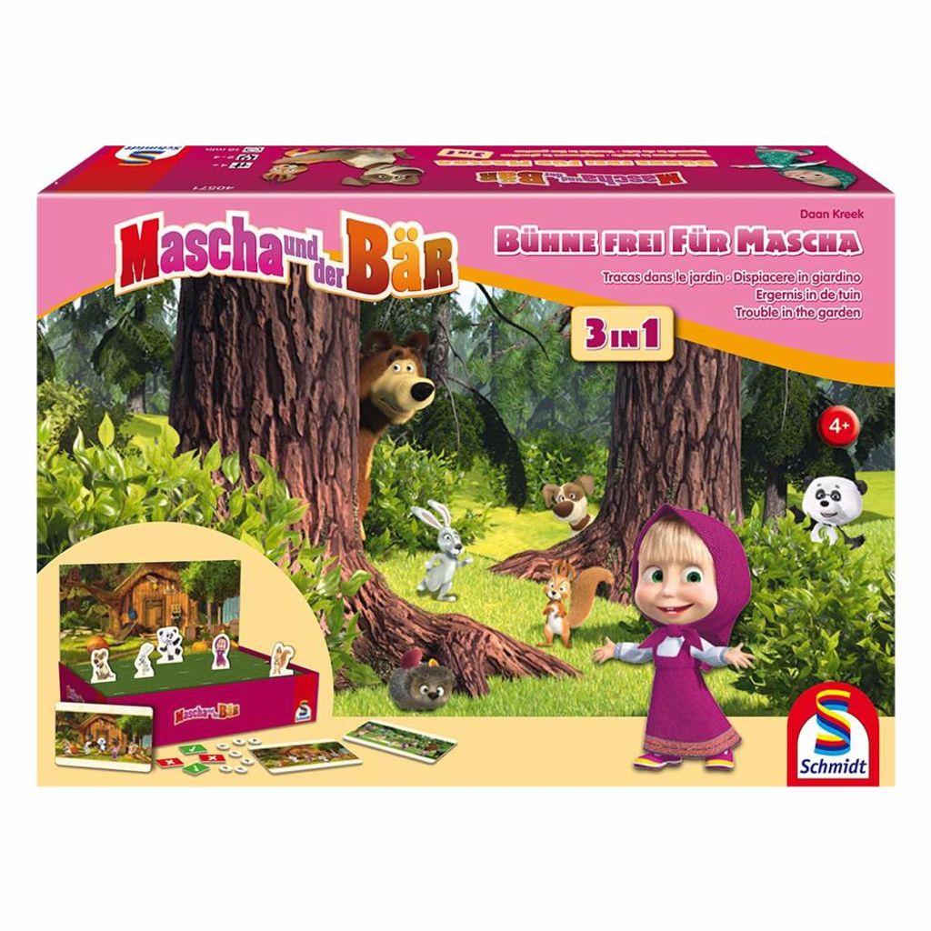 Mascha und der Bär, Bühne frei für Mascha! 3 in 1 Produktbild 