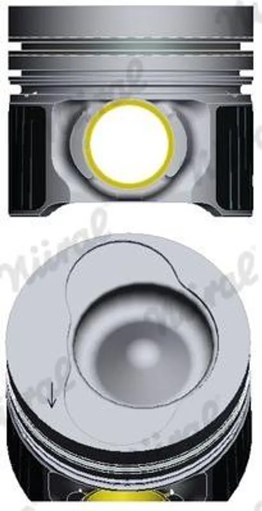 Piston NÜRAL 87-421000-30 pour Laguna et Crafter OE 076107065A Fiable