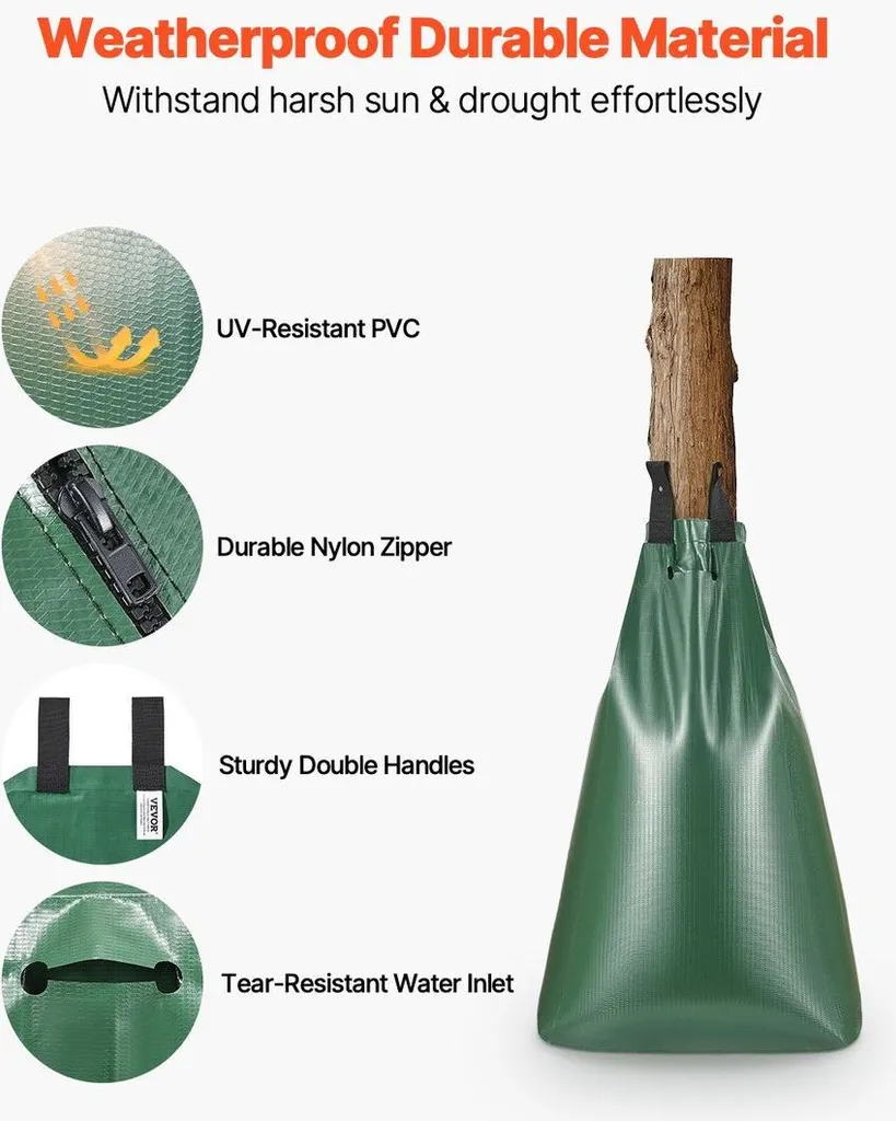 Lot de 12 sacs d'arrosage pour arbres 20 gallons à libération lente - 3