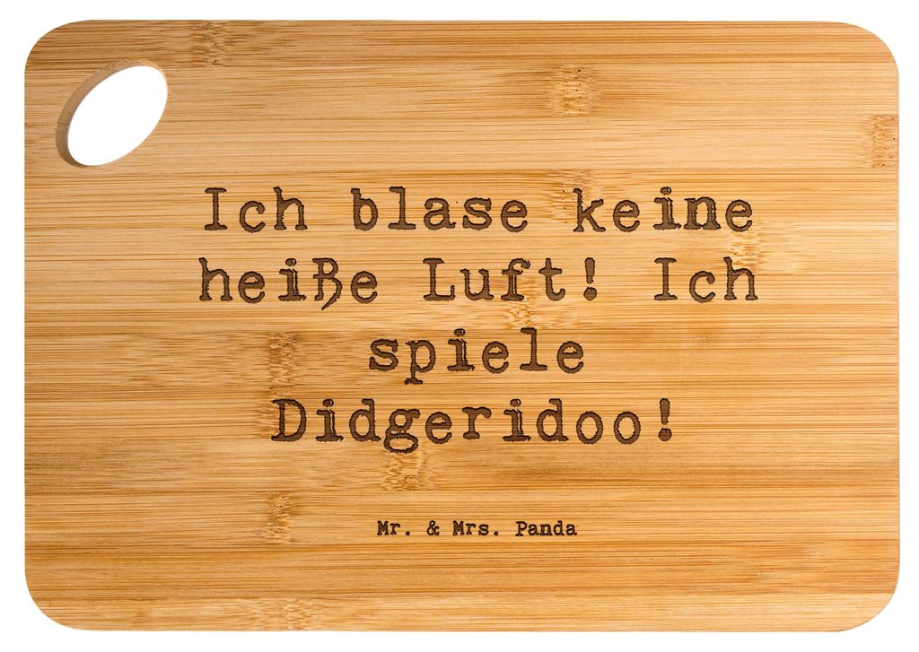 Mr. & Mrs. Panda Brett Spruch Didgeridoo Spieler - Transparent - Geschenk, anrichtebrett, Australien, Blasinstrument, Instrument, Musik, vesperbret...