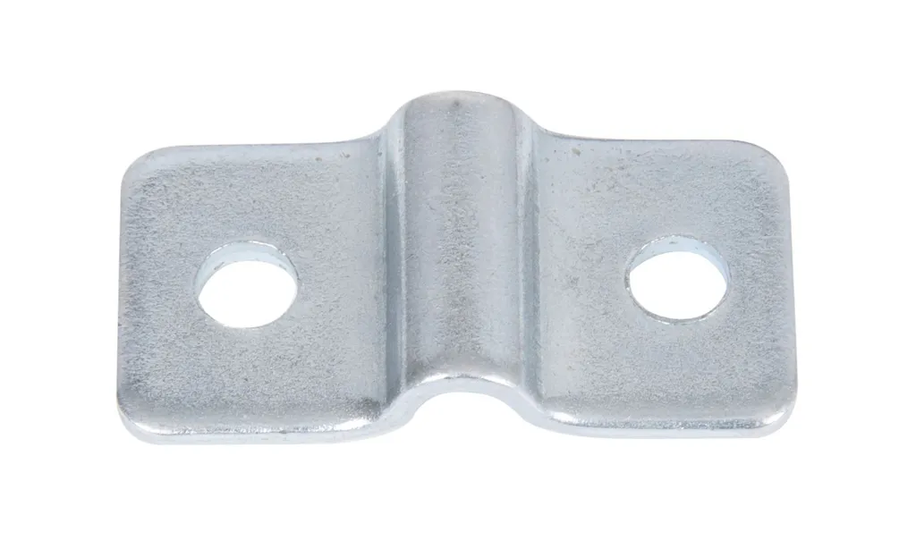 Patte de fixation plate en acier galvanisé 40 x 20 mm lot de 200 unités