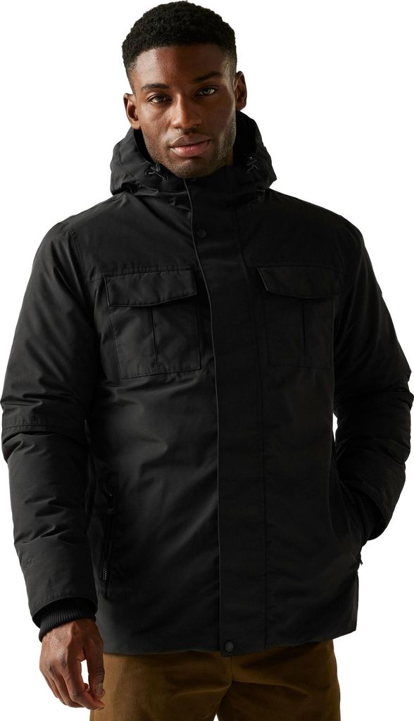 Regatta - "Eamont" Jacke, wasserfest für Herren, Isoliert RG12177 (3XL) (Schwarz)
