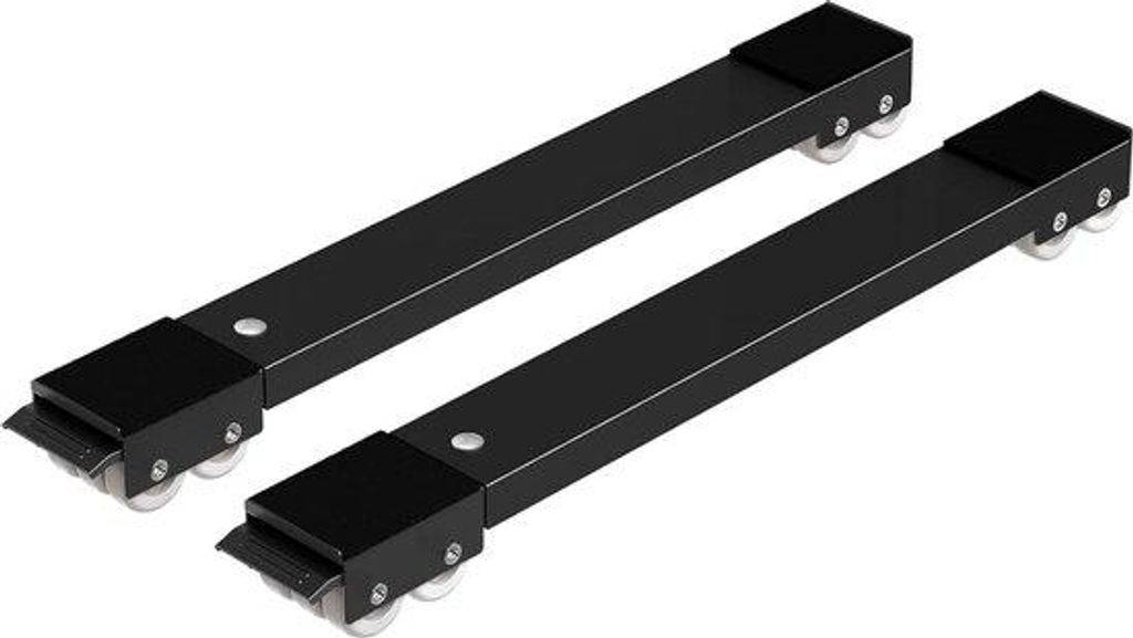 Moblies Set mit 2 Waschmaschinenuntergestellen, Transportroller für Waschmaschinen und Kühlschränke (44 cm–70,5 cm), mit 24 Rollen, Bremse, sc...