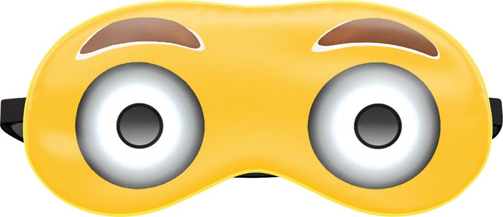 Schlafmaske Reise Relax Augen Abdeckung Bett Emoji Nickerchen Augenbinde Seine Gelb Emotes Große Augen