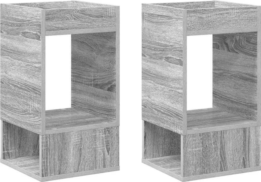 Set 2 Tavolini SYFAX Grigio Sonoma 30x30x56 cm | Design Salotto