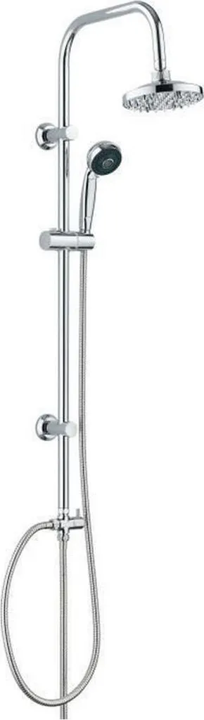 Colonna Doccia Grigia Rousseau Sonora 3 - Design Acciaio Inox Ø 150mm