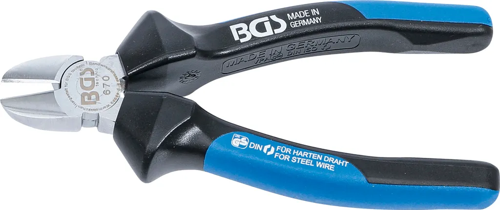 Pince coupante diagonale BGS 670 pour fil dur de 160 mm en acier
