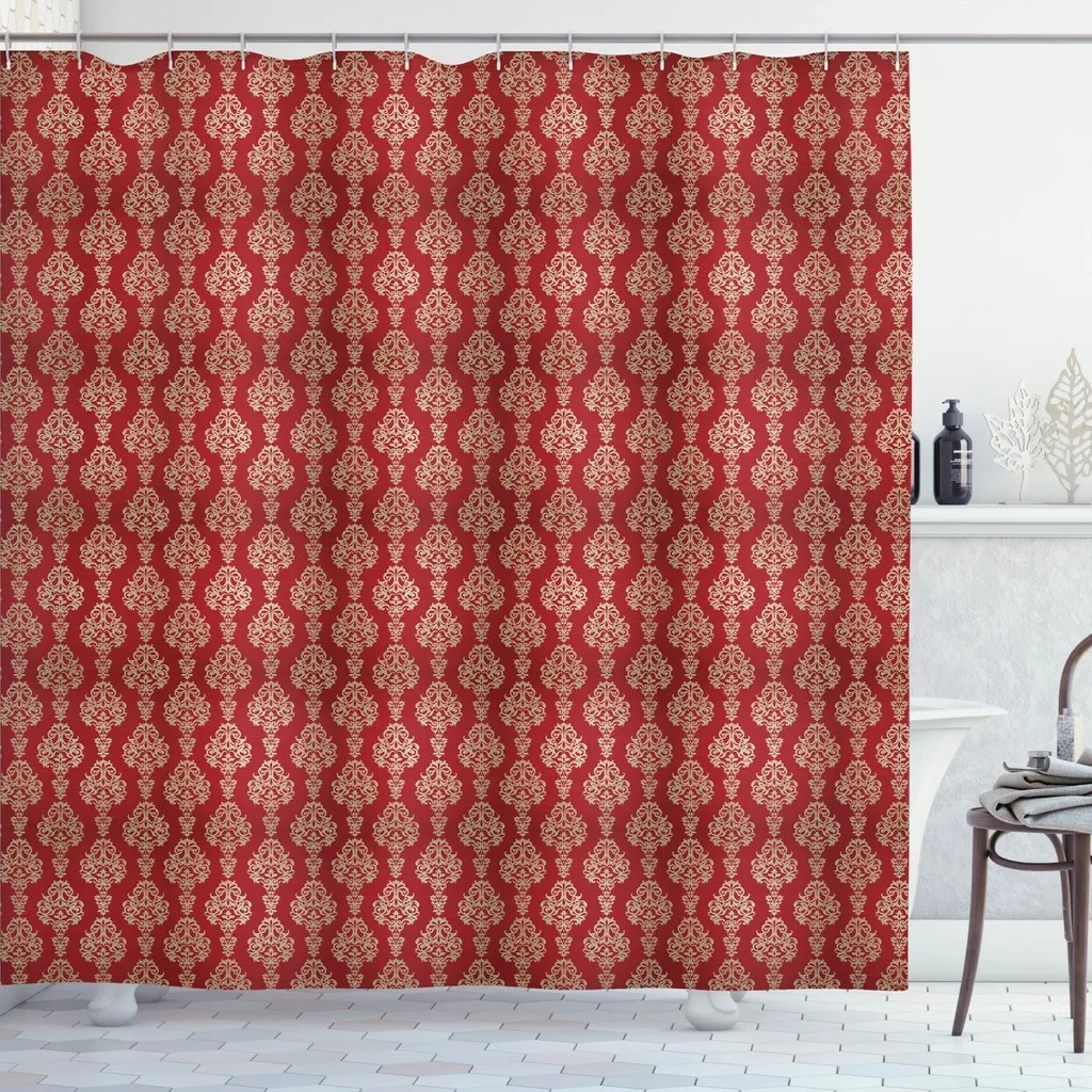 Tenda per Doccia Abakuhaus 175x200 - Motivo Damascato Classico
