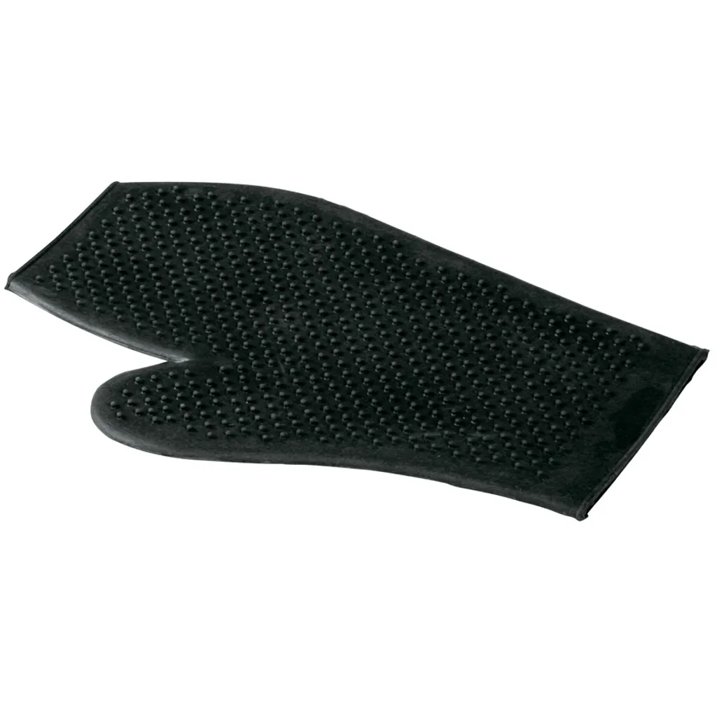 Waldhausen Guanto Pulizia Gomma Nero: Il Must-Have del Grooming