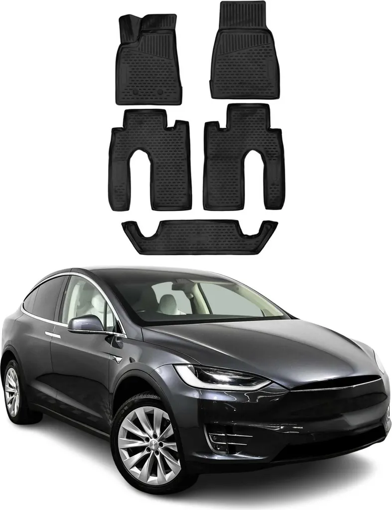 Kit Tappetini Auto compatibili con Tesla Model X 2016-2025 | Set