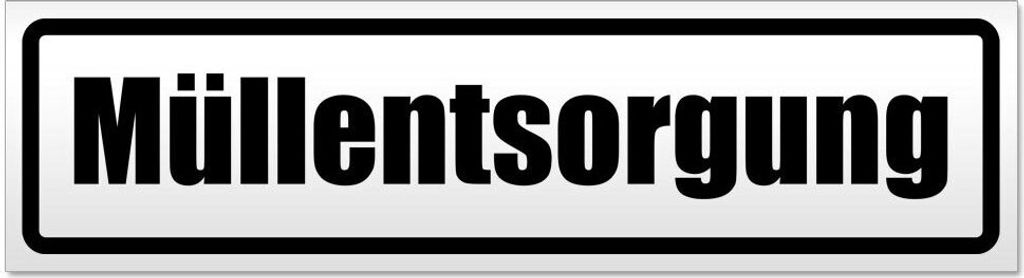 Kiwistar - Autoaufkleber - Schwarz - 20 x 5,3 cm - Müllentsorgung - Hinweis Aufkleber Sticker für Auto, Kfz, Fahrrad, PKW, LKW