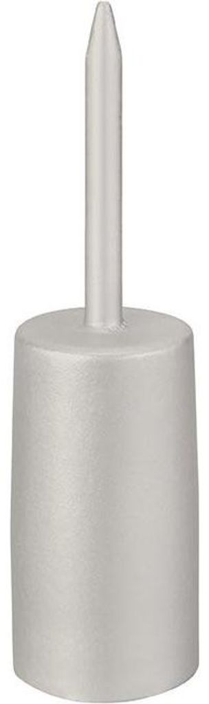 INNA-GLAS Kerzenhalter LISANDRE für Stabkerzen ca. Ø3,5cm, Schlamm, 13cm, Ø3,7cm - Metall Kerzenständer