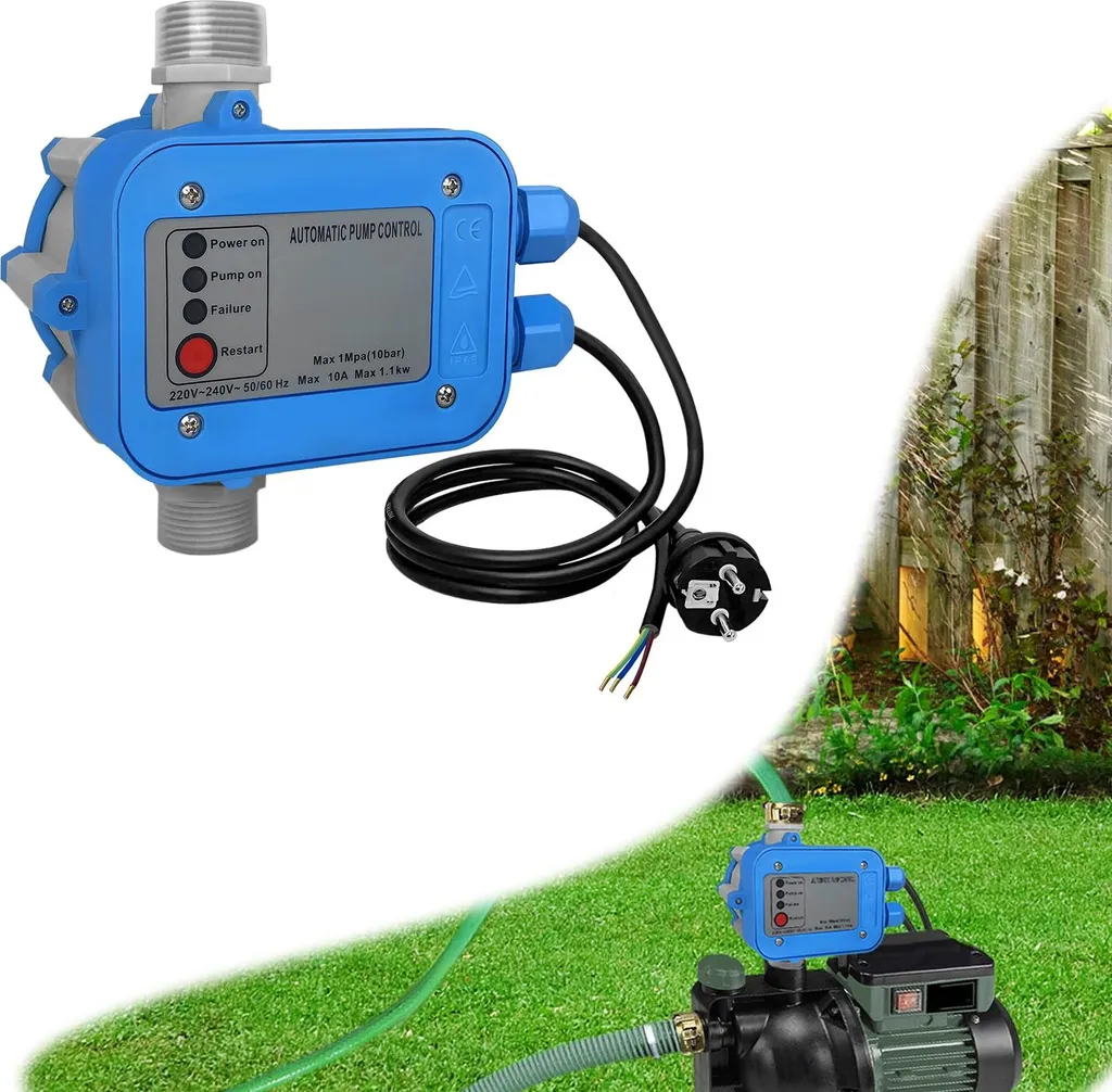 Interrupteur Automatique pour Pompe de Jardin et Station d'Eau 10 Bar