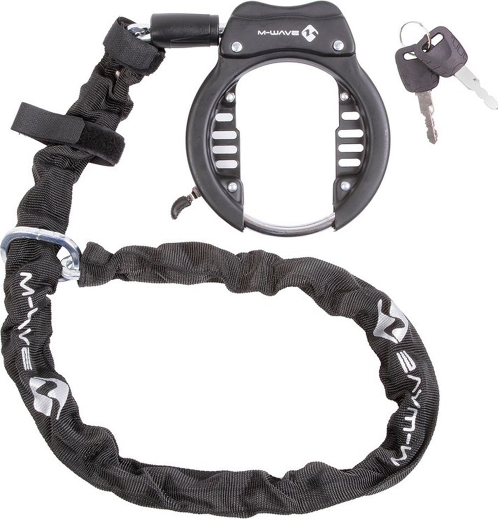 M-Wave Rahmenschloss Ringchain XL, mit Kette (5,5 x 5,5 x Produktbild 