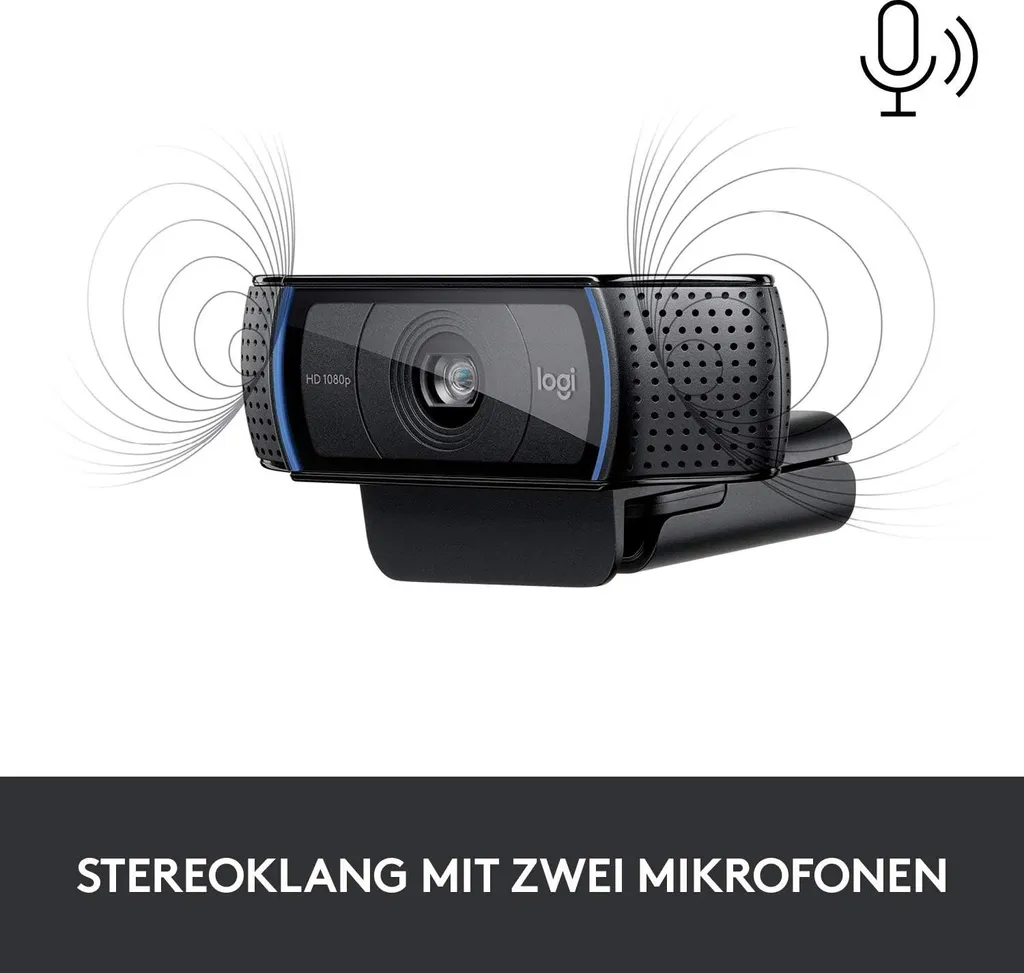 Logitech C920s webcam avec double micro stéréo et lentille en verre - 42