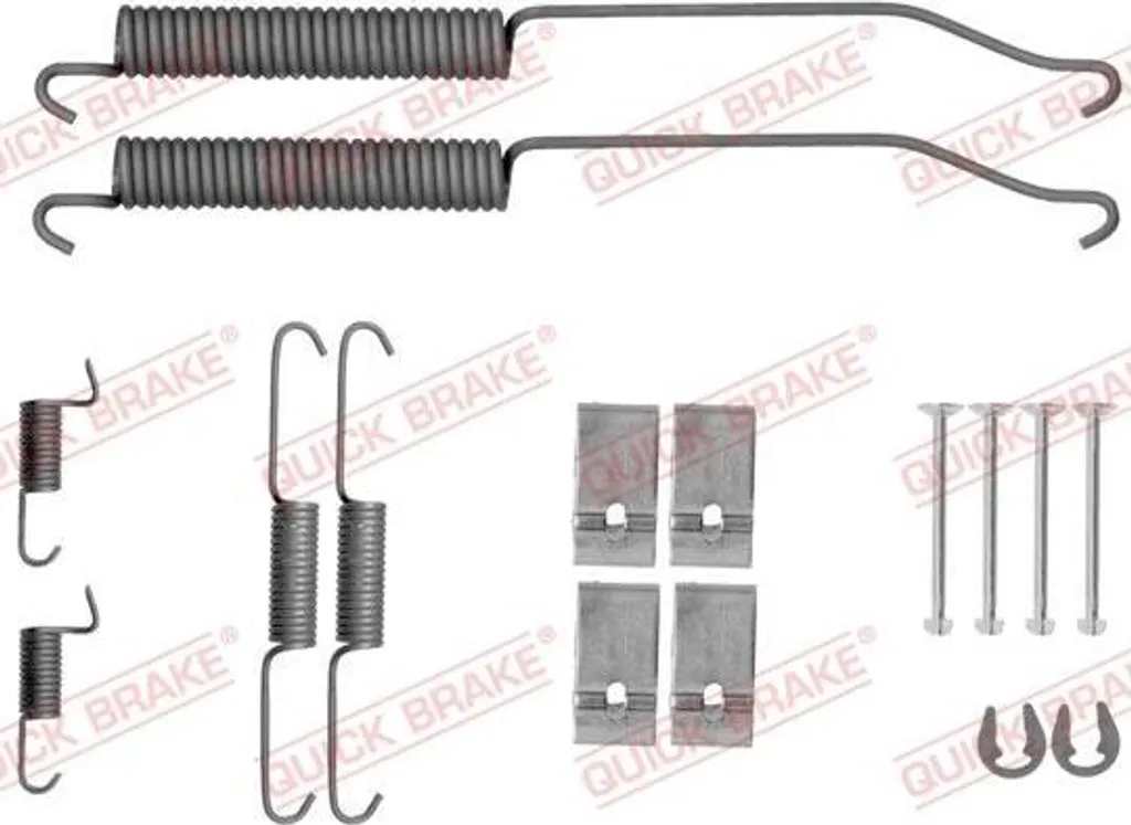 Kit Accessori Ganasce Freno Quick Brake 105-0036 per NP300 e X-Trail