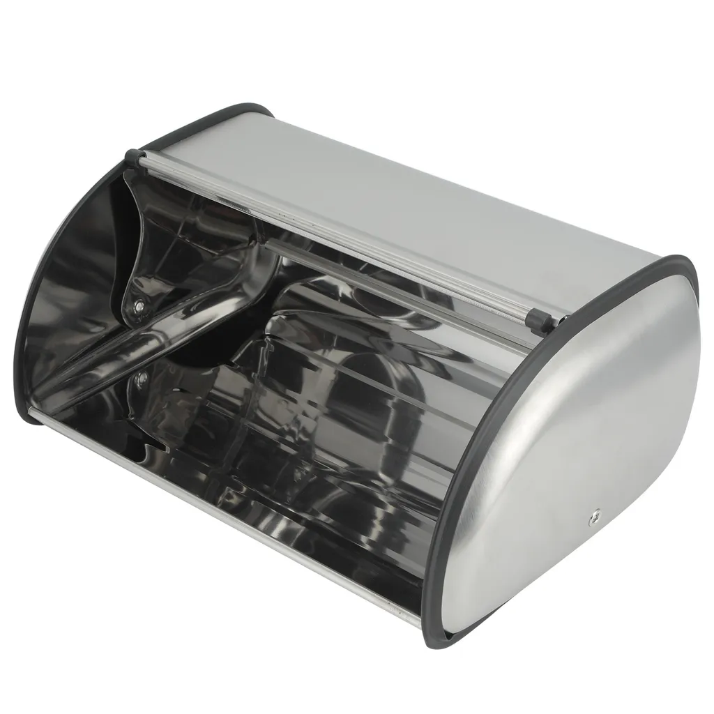 Boîte à pain en métal blanc 34cm - Conservation optimale et design rétro