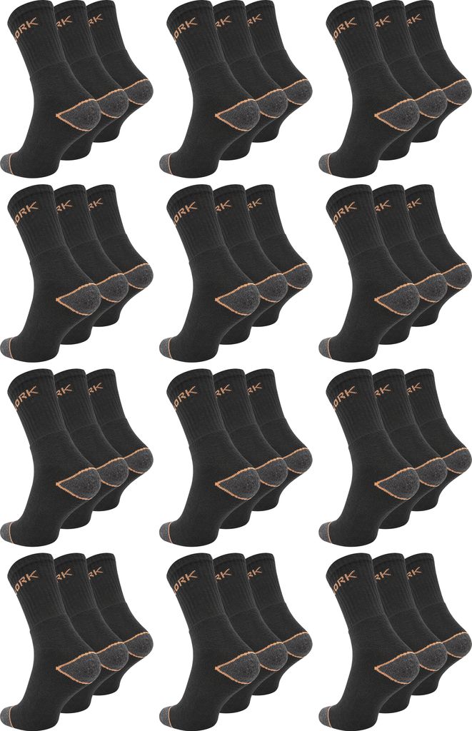 Paolo Renzo Arbeitssocken 36 Paar - Berufssocken - Work Socken - Größe 39/42