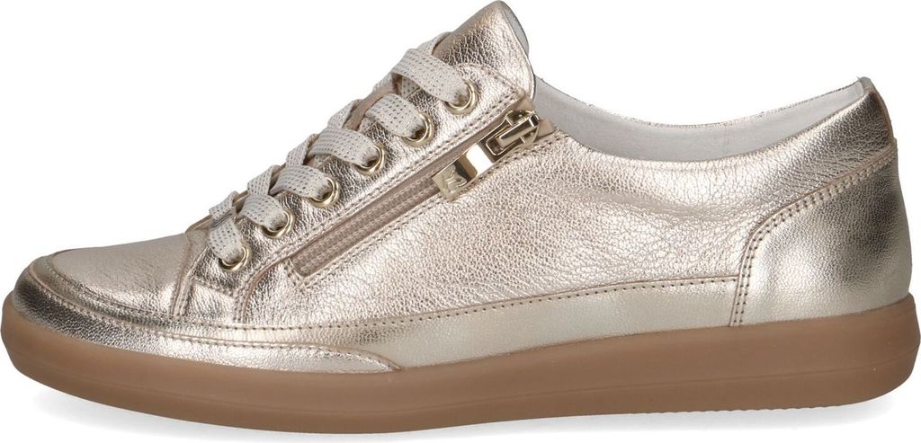 Caprice Sneaker - Platin Metallic Leder : Normal : 40.5 Größe: 40.5 Weite: Normal