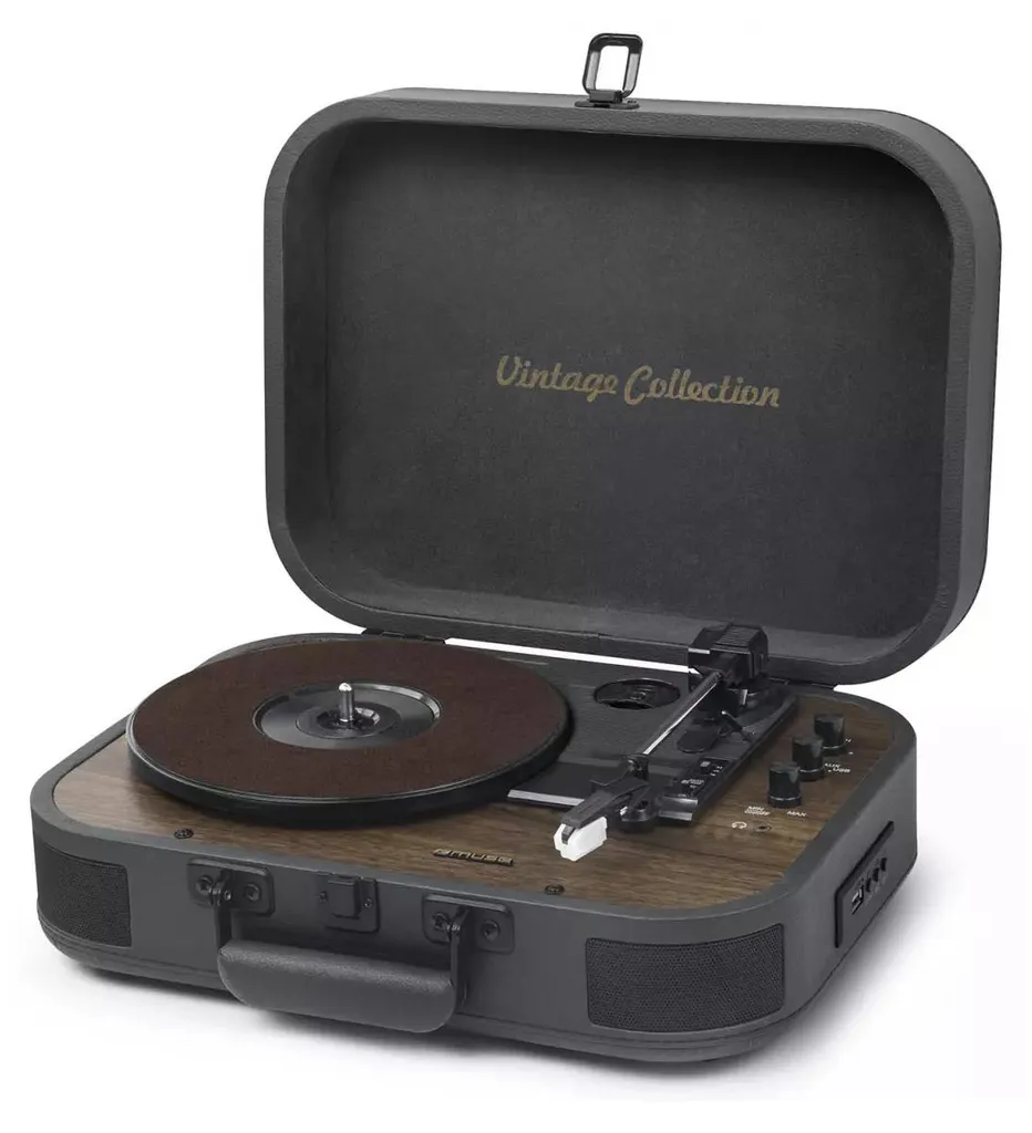 Tourne-disque Bluetooth Out Muse MT-207 DGB pour Salon et Déco Vintage