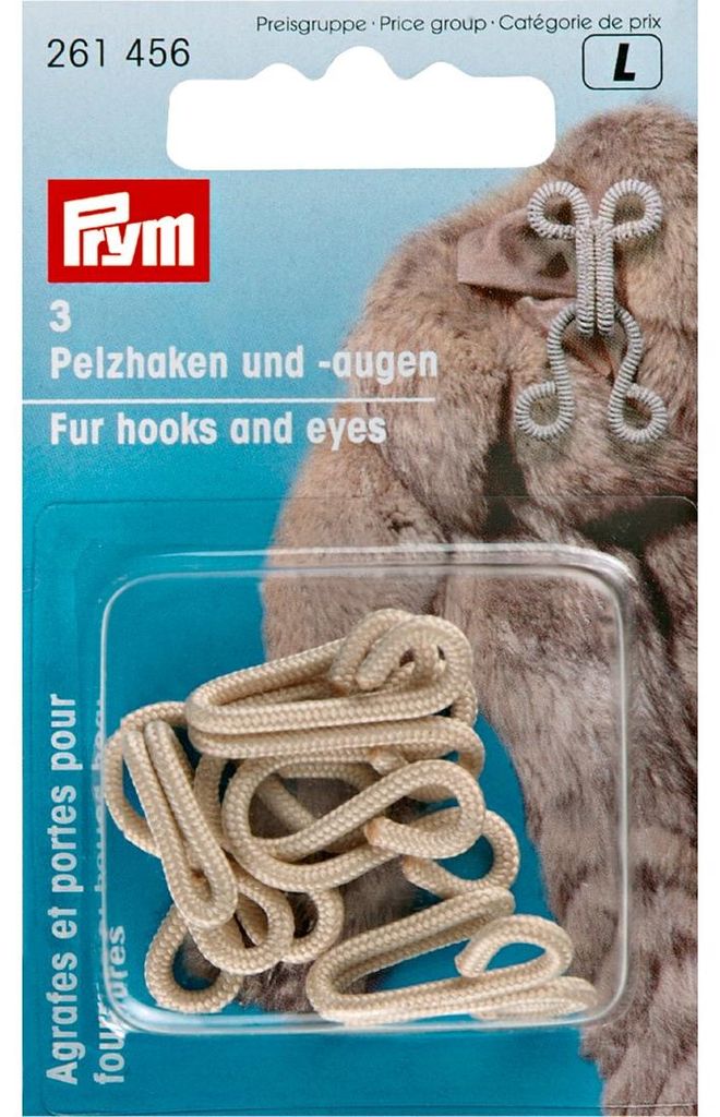 Bontogen en -haken, beige kleur Productafbeelding 