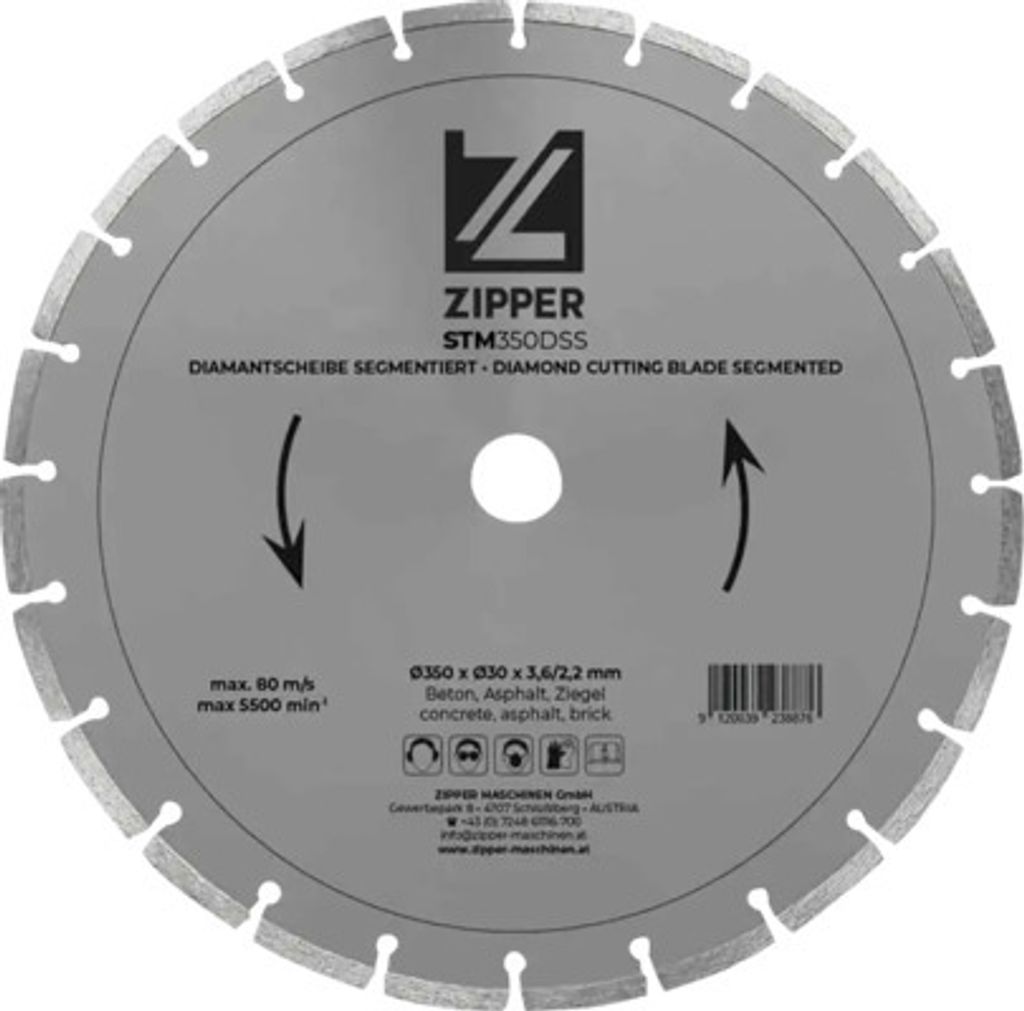 Diamantový kotouč Zipper pro STM350, 350x30x3,5 mm Obrázek produktu 