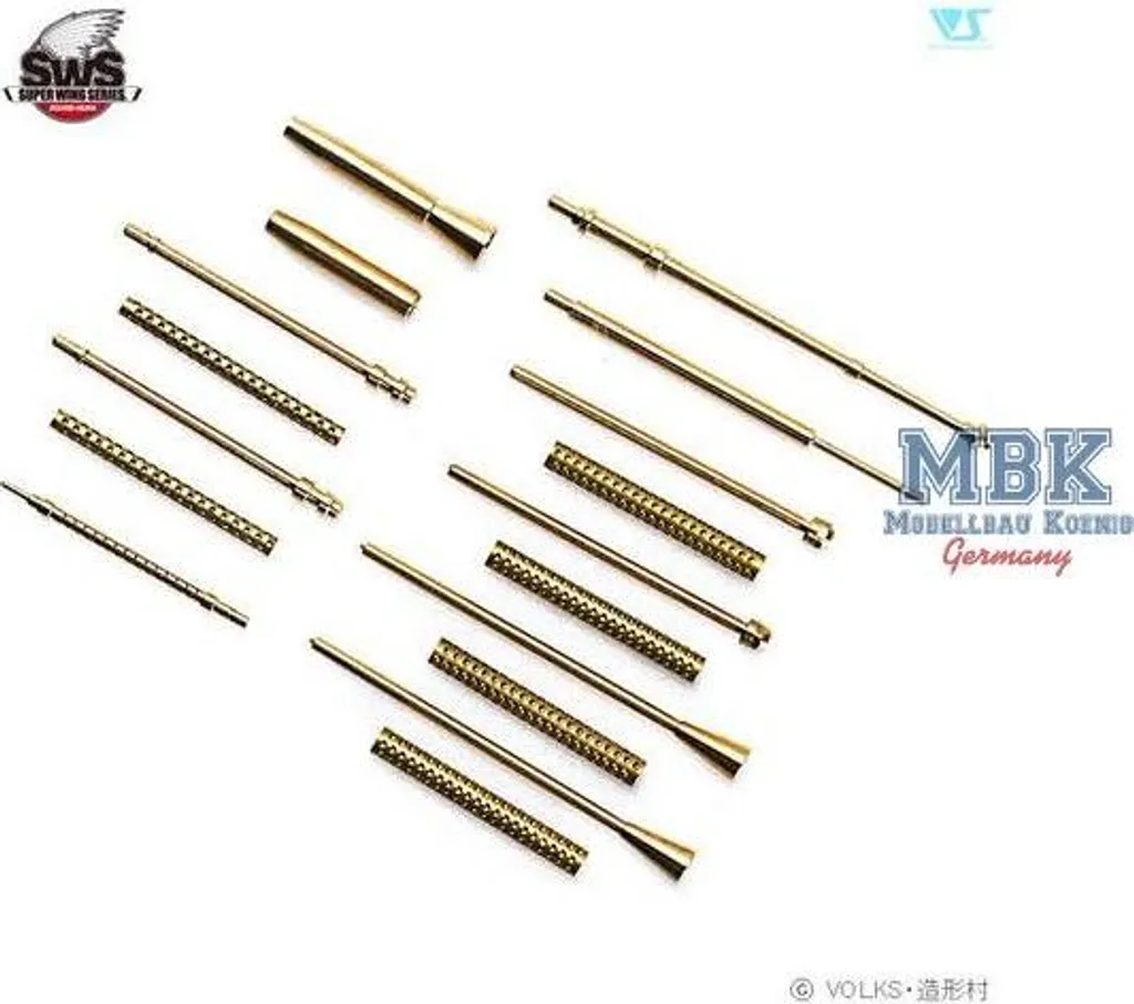 Ensemble de mitrailleuses en métal pour maquette Ki-45 Kai Toryu SWS