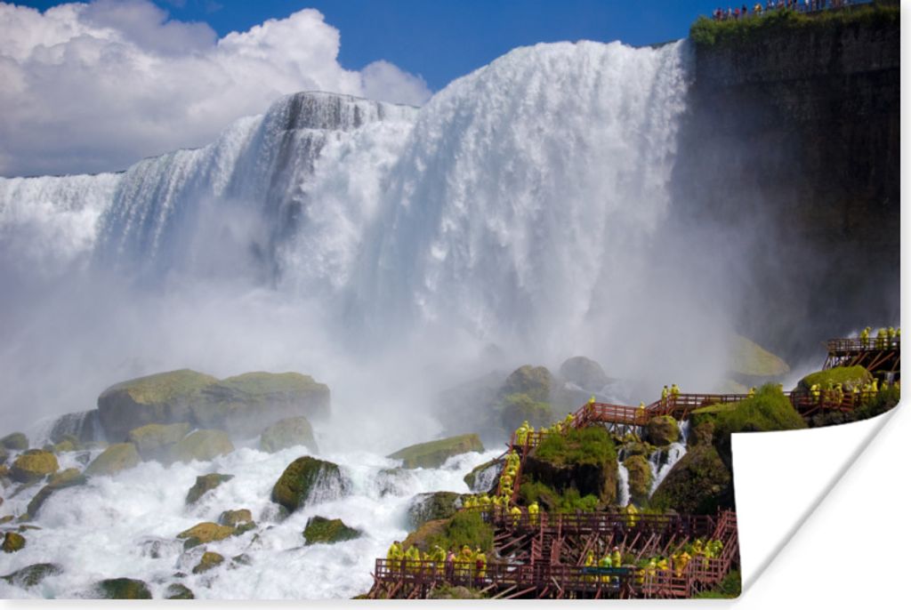 MuchoWow Poster Felsformationen vor den Niagarafällen 30x20 cm - Plakate - Print