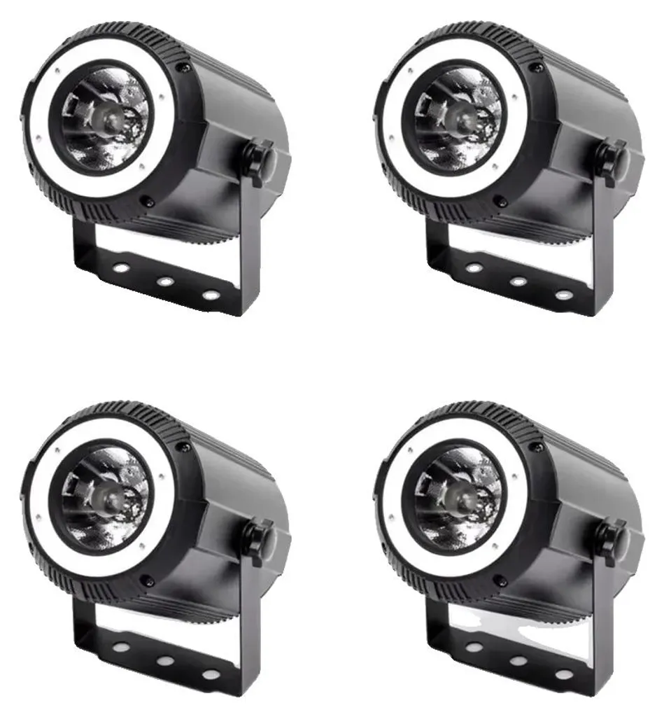 Projecteur RGBW à faisceau concentré DMX512 lot 4 unités Plug & Play