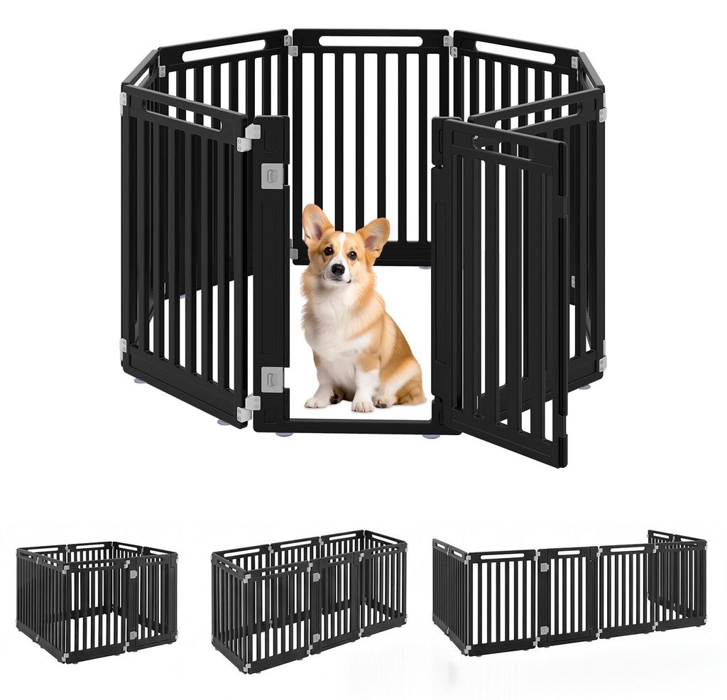 COSTWAY Opvouwbare puppyren, omheining voor honden van Productafbeelding 
