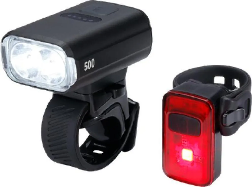 Phare vélo 500 lumens USB BBB NanoStrike + feu arrière : visibilité pro