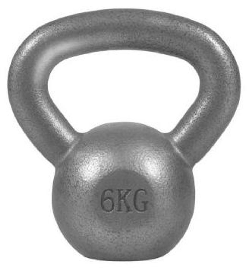GORILLA SPORTS® Kettlebell - 6 kg Gewichte, Gusseisen, Produktbild 