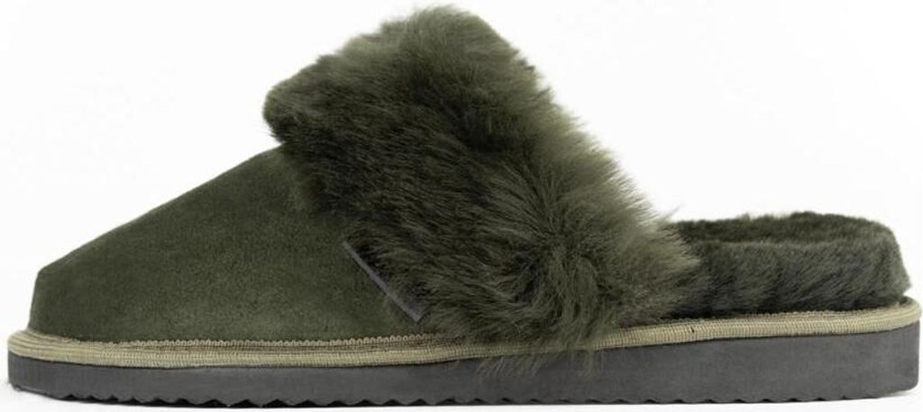 Lammfell Hausschuhe - TANNENGRÜN - Schuhgröße: EUR 38 Produktbild 