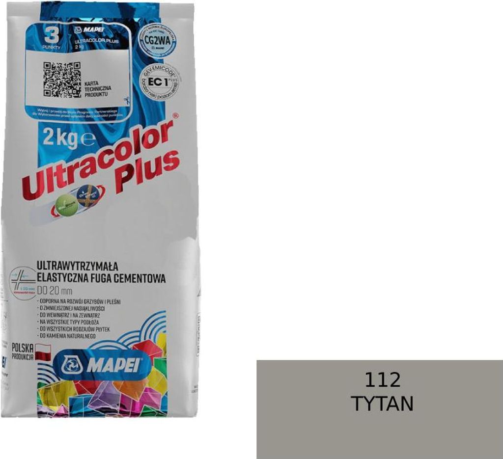 MAPEI ULTRACOLOR PLUS Mörtel - 112 Titan 2kg