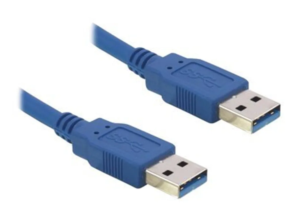Delock 82534 USB3.0 Kabel Delock A -> A St/St 1.00m blau