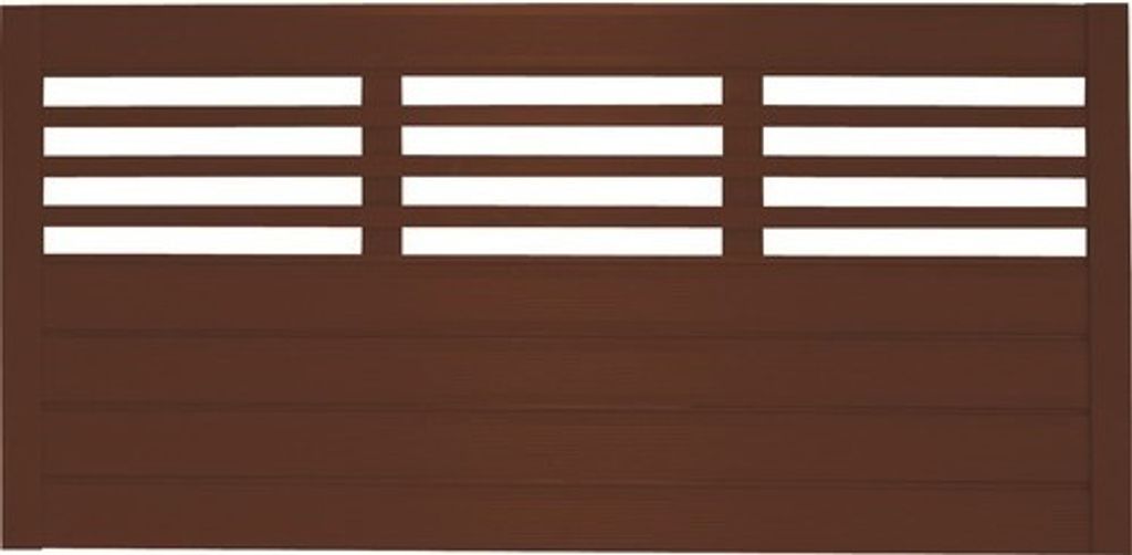 Vorgartenzaun Konsta Style 180 x 90 cm braun