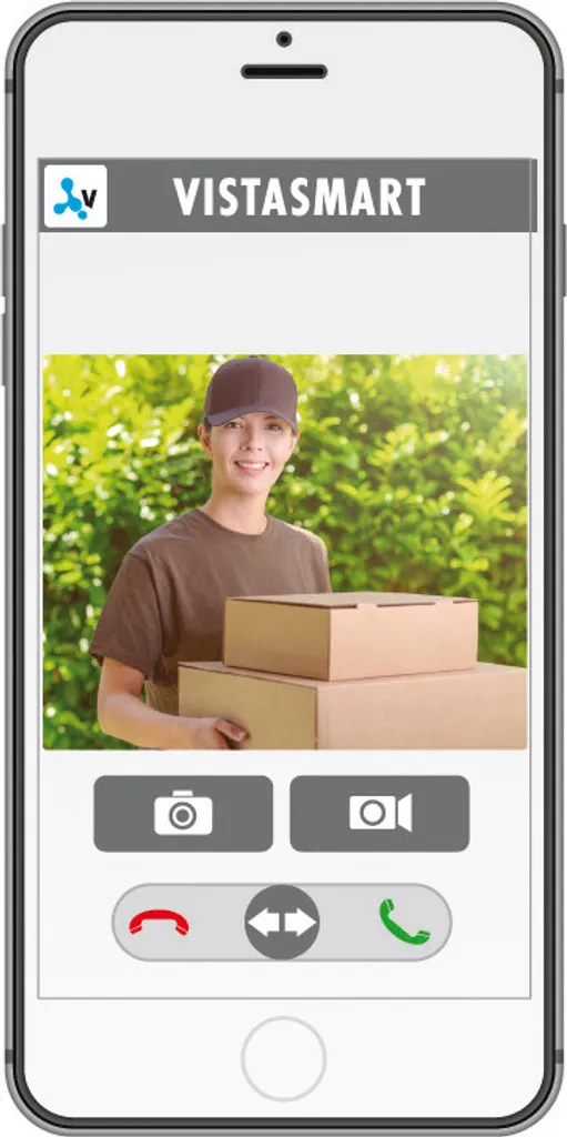 Portier vidéo pour maison connectée Vistasmart VS-11 A Anthracite LAN WLAN