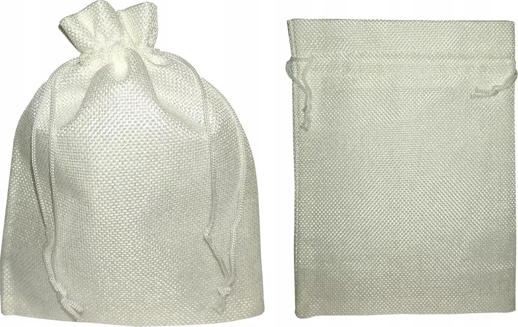Sacchetti Organza Bianco Con Cordino – 20 Pezzi 15x20 Cm Per Gioielli, Caramelle E Piccoli Regali