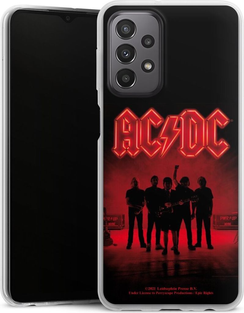 DeinDesign Slim Hülle für Samsung Galaxy A23 5G Silikon Case Ultra Dünn Handyhülle ACDC Band Offizielles Lizenzprodukt