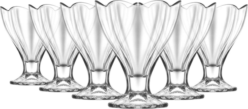 LAV Lily Glas-Eisbecher – 250 ml – 6 Stück