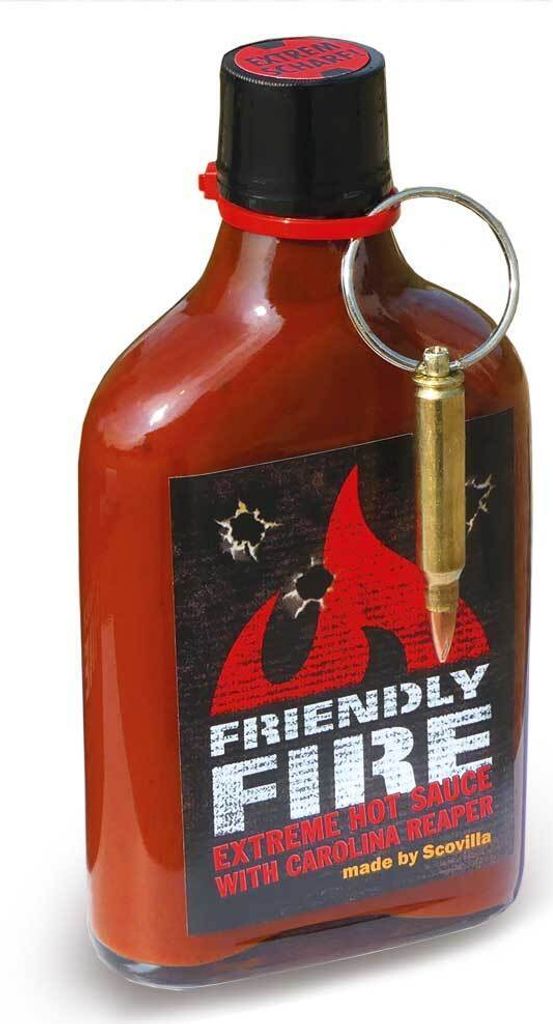 Scovillas FRIENDLY FIRE Extreme HotSauce with Bullet, 247 Produktbild 
