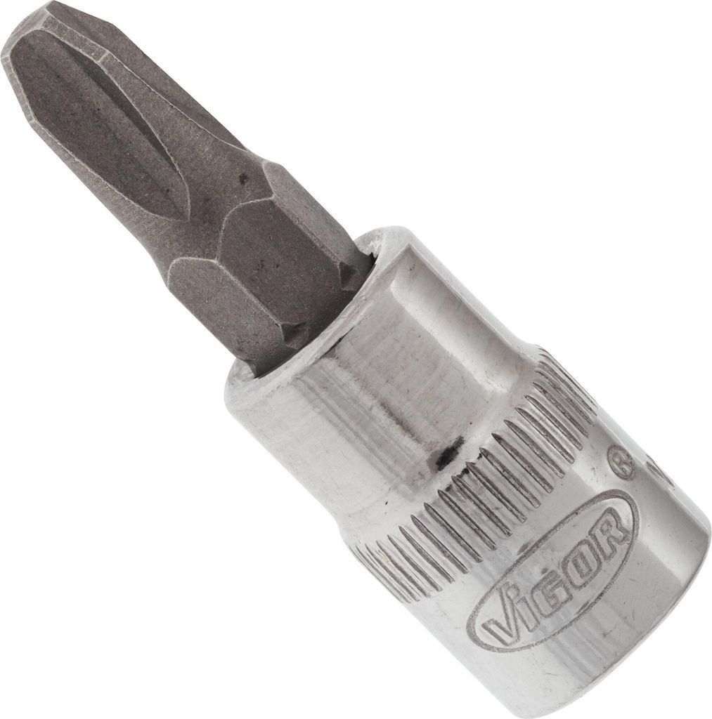 VIGOR Schraubendrehereinsatz V2438N 1/4" Kreuzschlitz Profil PH SW PH3