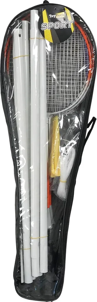 Ensemble de badminton pour 4 avec filet stable pour éviter les chutes