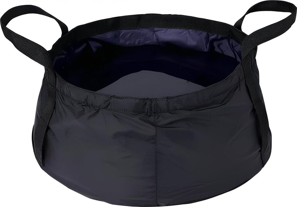 EVOCAMP Faltbare Waschschüssel 8,5L, Wasserdicht aus Nylon, Ultraleicht 58 g, Ideal für Outdoor, Kompakt in Tasche verstaubar