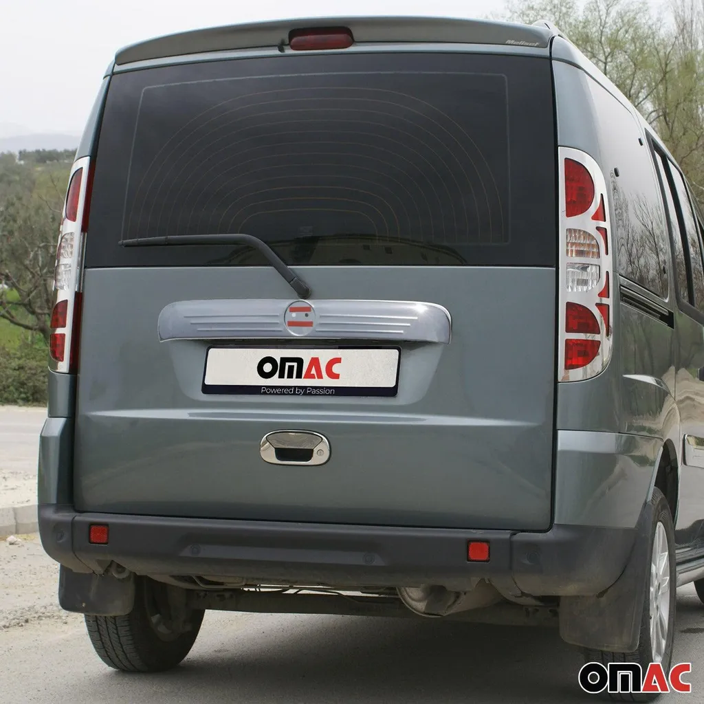 Profilo Cromato Bagagliaio Fiat Doblo 2006-2010 Acciaio Inox