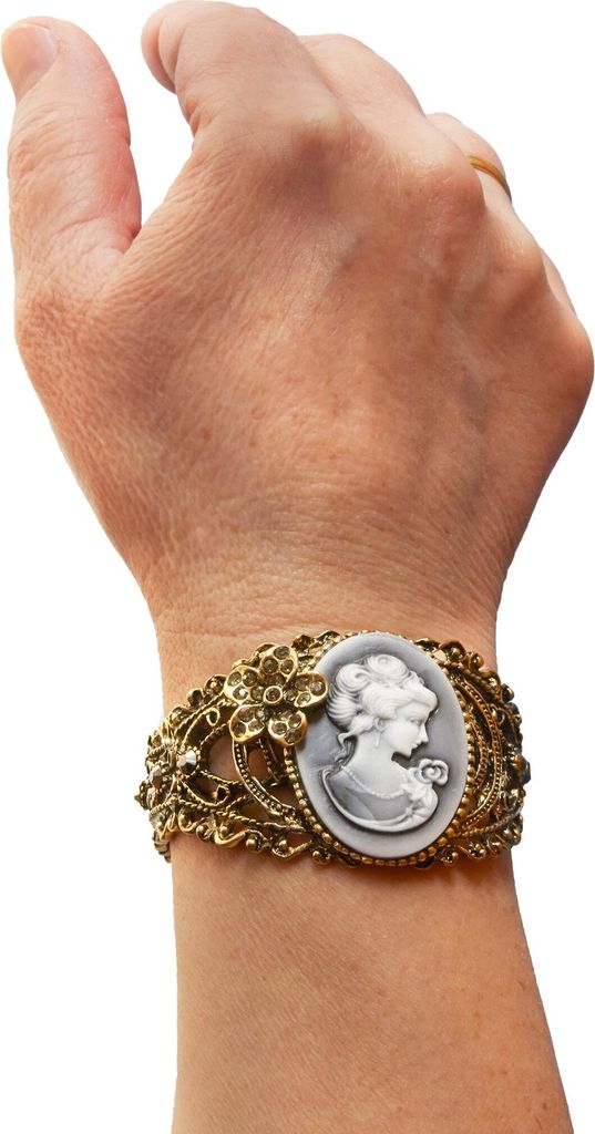 Kamee Armspange zum Barock Kostüm | Damen Schmuck
